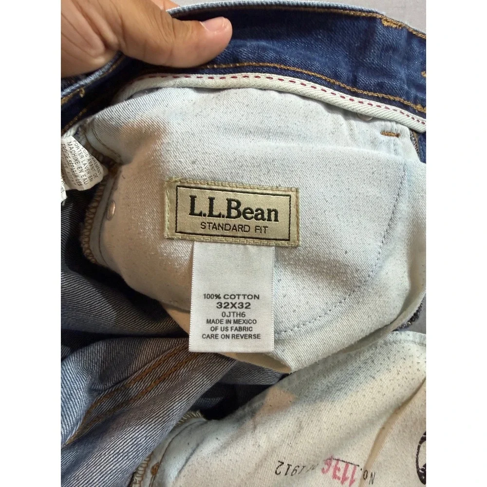 LL Bean Selvedge Denim Jeans Mens 32x32 Limited Edition No. 1176/1912 Button Fly